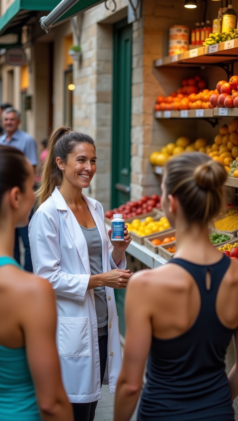 Αθλητής που καταναλώνει κάψουλες ιχθυελαίου πριν από την προπόνηση