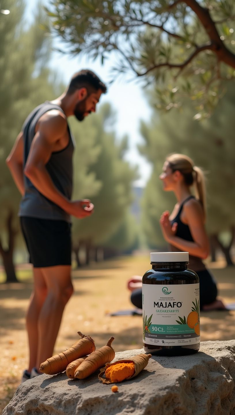 Εικόνα των συστατικών των φυσικών συμπληρωμάτων για αθλητές