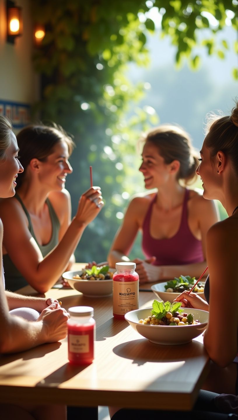 Εικόνα αθλητών σε προπόνηση με υποστηρικτικά συμπληρώματα