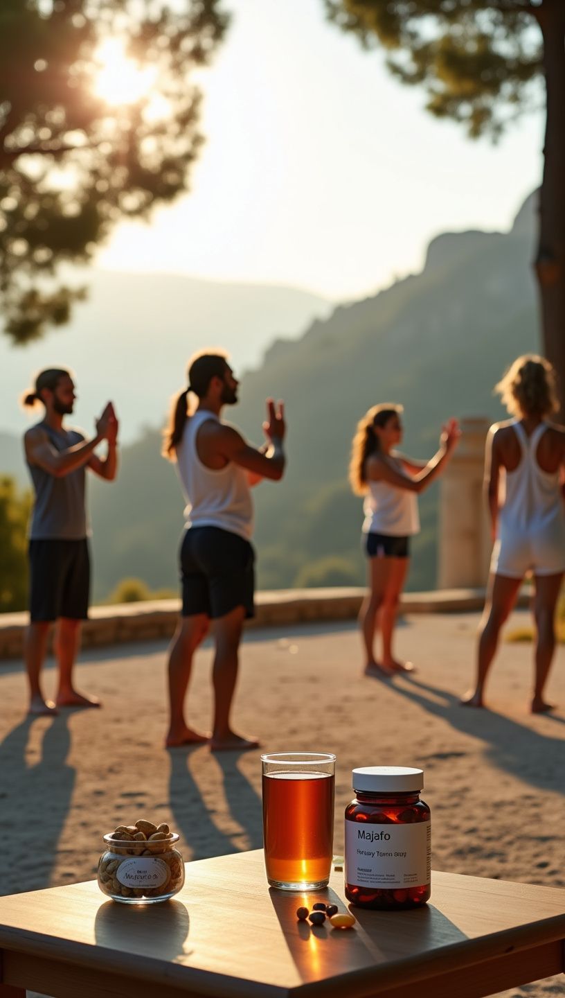 Εικόνα αθλητικής διατροφής σε υγιεινό πιάτο